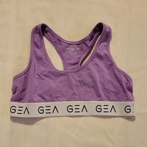 GEA purple cotton sports bra size medium